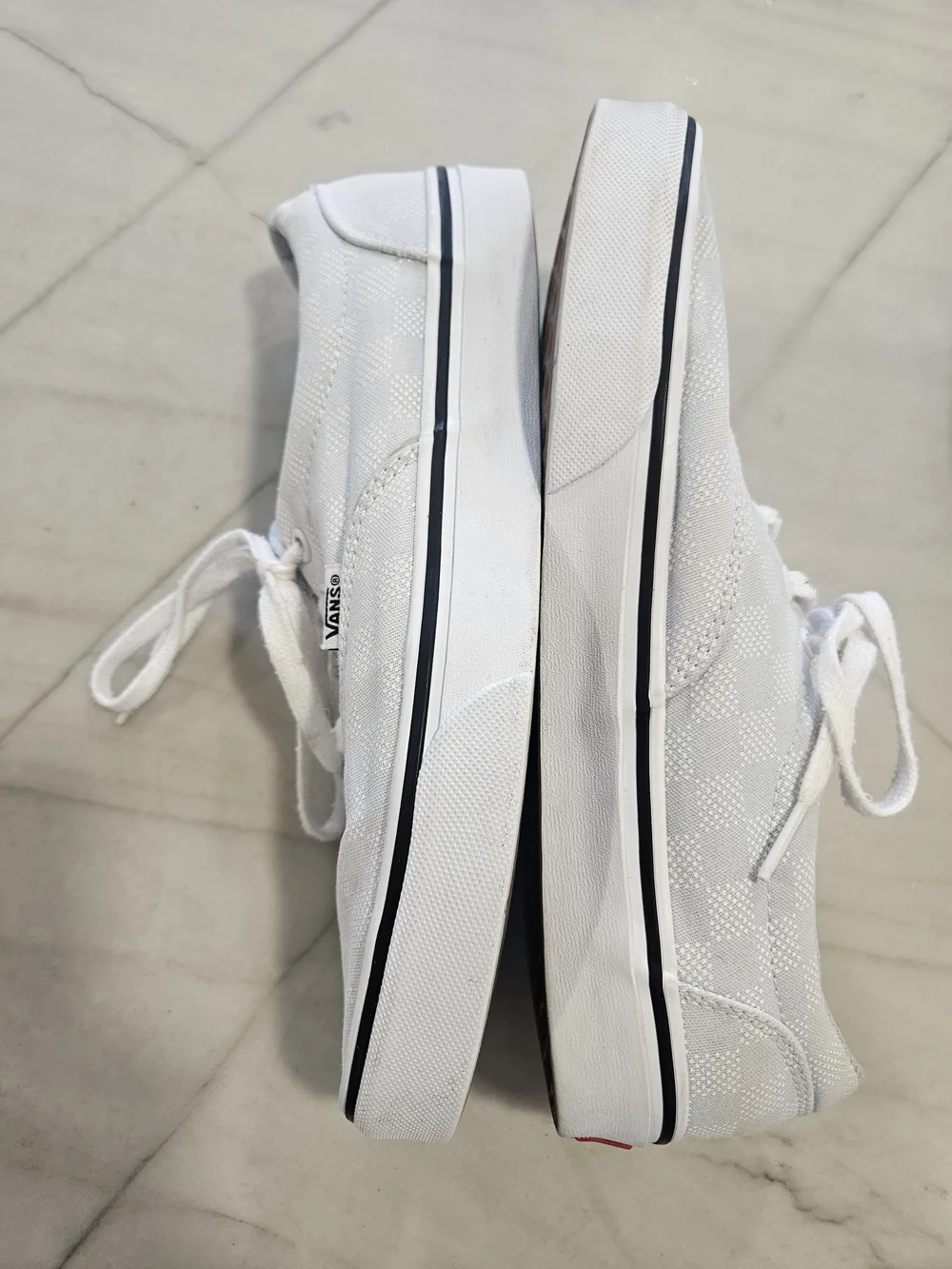 Vans Doheny Checker Dot Ballad Blue White Low Top Canvas Sneakers Shoes
